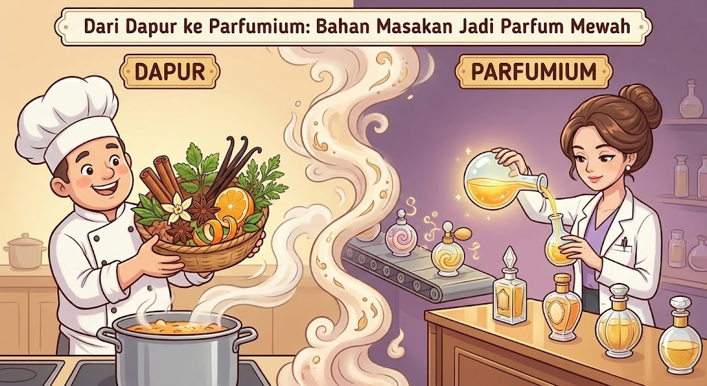 Dari Dapur ke Parfumium: Bahan Masakan yang Ternyata Jadi Baku Parfum Mewah