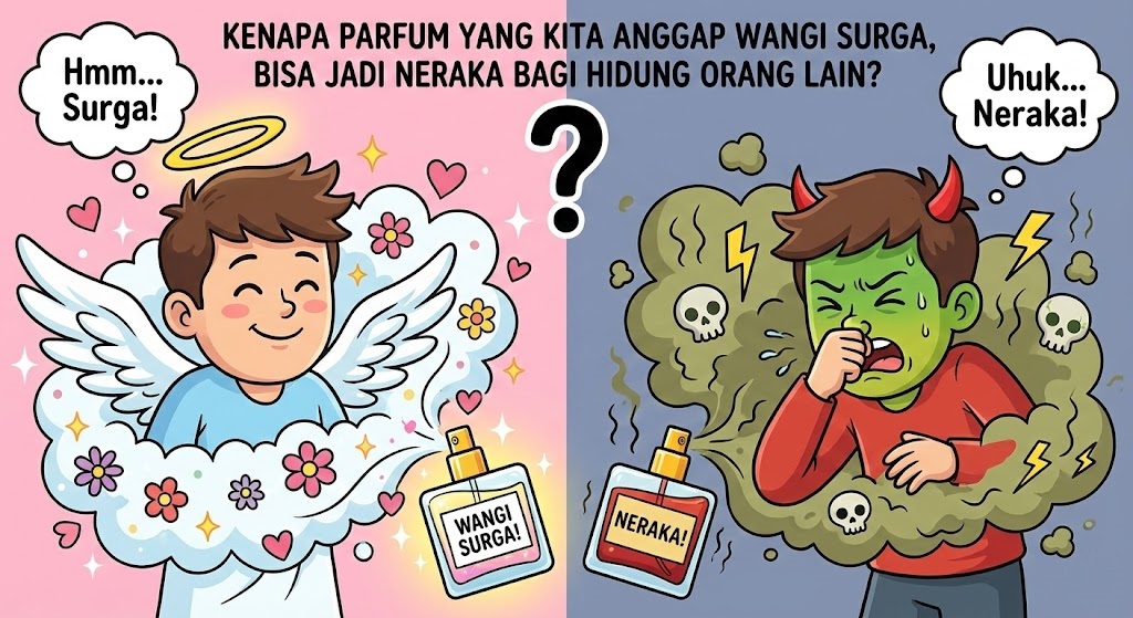 Kenapa Parfum yang Kita Anggap Wangi Surga, Bisa Jadi Neraka Bagi Hidung Orang Lain?